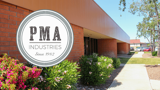 outside view of PMA Industries Inc. facility with PMA logo