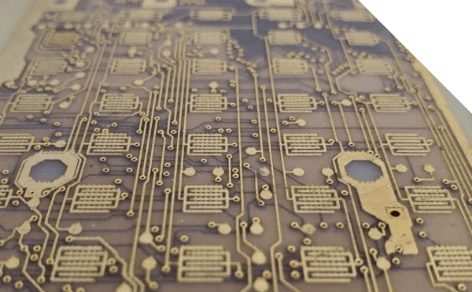 circuit board with quick, accurate etching